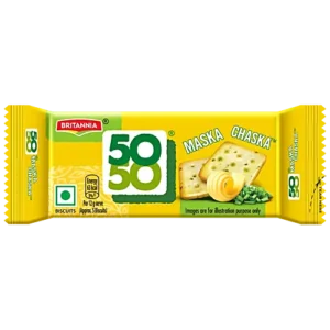 Britannia 50 50 Maska Chaska Salted Biscuits