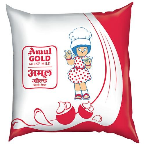 Amul Gold Milk, 500 ml Pouch (30 days)