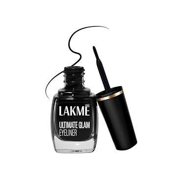 LAKM? Insta Gel Eye Liner, Black Semi_Matte Finish, Water Resistant, Long-Lasting, 9 Ml