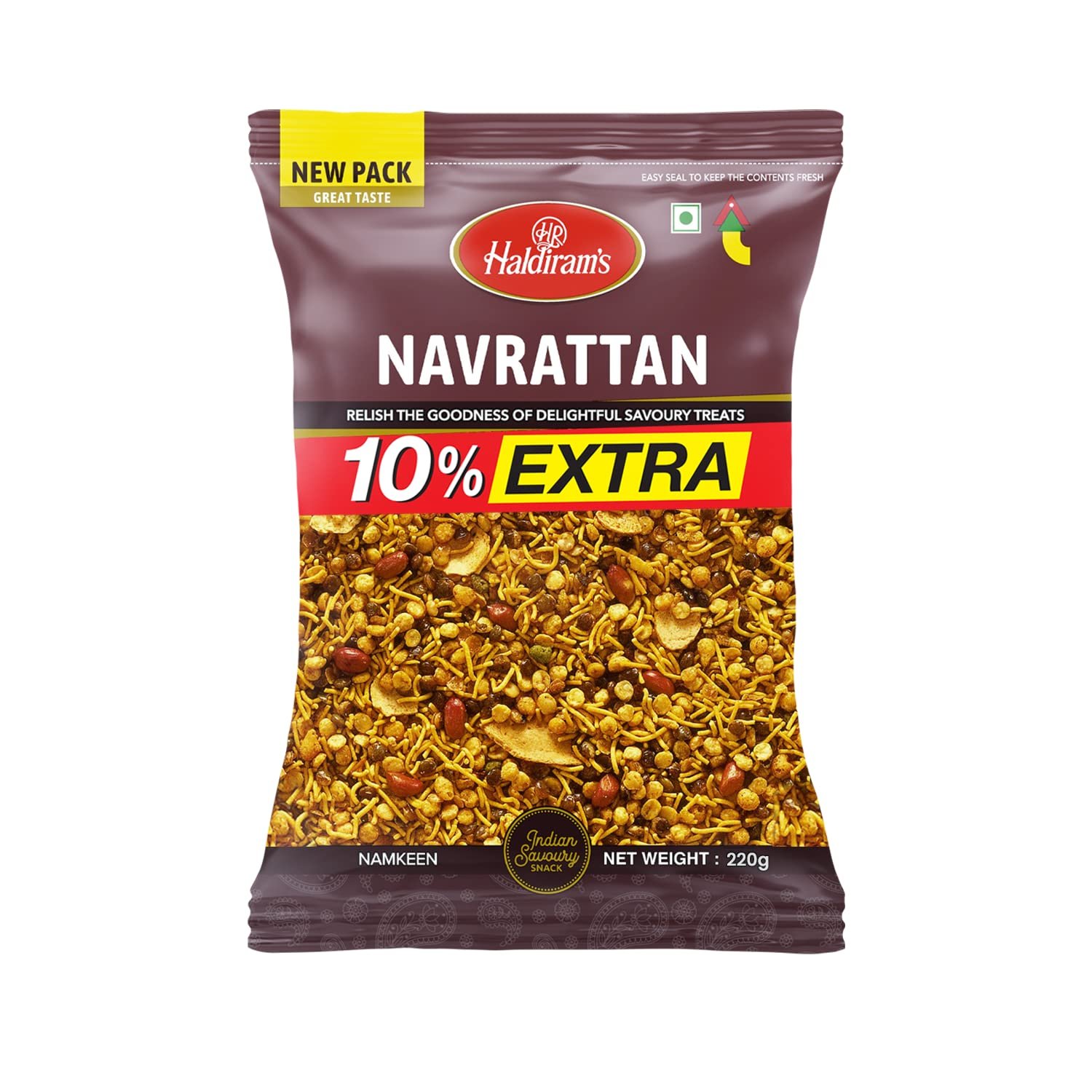 Haldiram's Namkeen - Navrattan, 210/220 g (Weight May Vary)